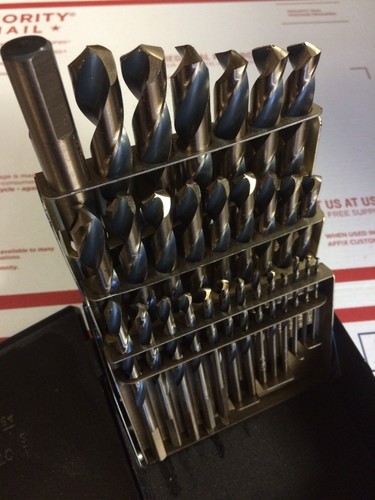 Norseman 29pc HI-Molybdenum M7 Drill Bit Set Index 1/16-1/2 SPM-29 MADE IN USA - Picture 3 of 6