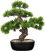 Kunstbonsai Kunstpflanze Bonsaibaum Topf Deko 40Cm Bad BüRo Fensterbank
