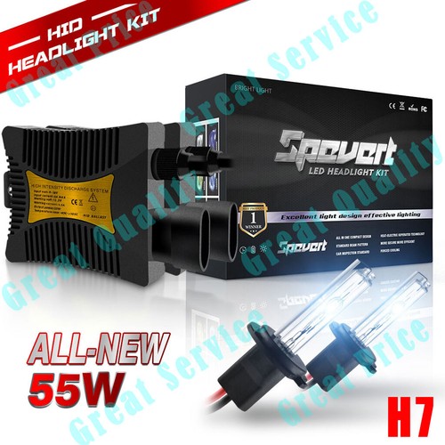 2pcs H7 Car Xenon HID Headlight Ballasts Kit 55W Bulbs 6000K 8000K 10000K Lamps - Picture 2 of 14