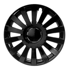 Enjoliveurs 14 Pouces Noir 4 Pièces Universels pour Jantes Acier