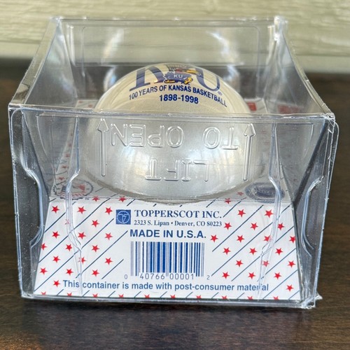 Vintage KU 100 Years of University of Kansas Basketball Ornament 1998 in Package - Picture 10 of 10