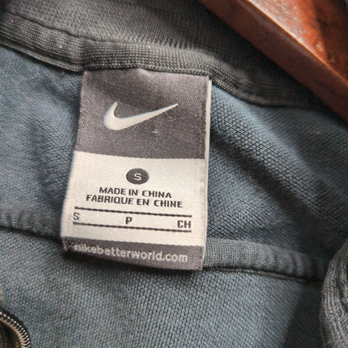 Nike KNVB Netherlands Black Zip Up Sports Jacket with White Stripes, Size Small - Picture 6 of 9