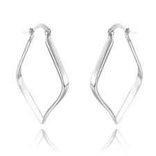 Simple Geometric Shaped Hoop Earrings Women Fine Jewelry Accessories Earring 1pc