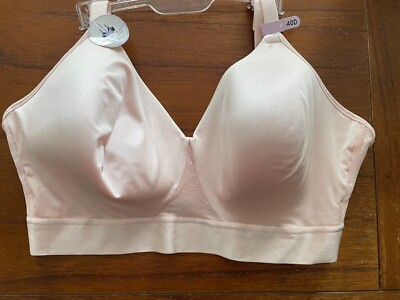 New Bali Light Pink DF3458 Cool Comfort Support Pullover Bra 36D 40D 42C RP $48