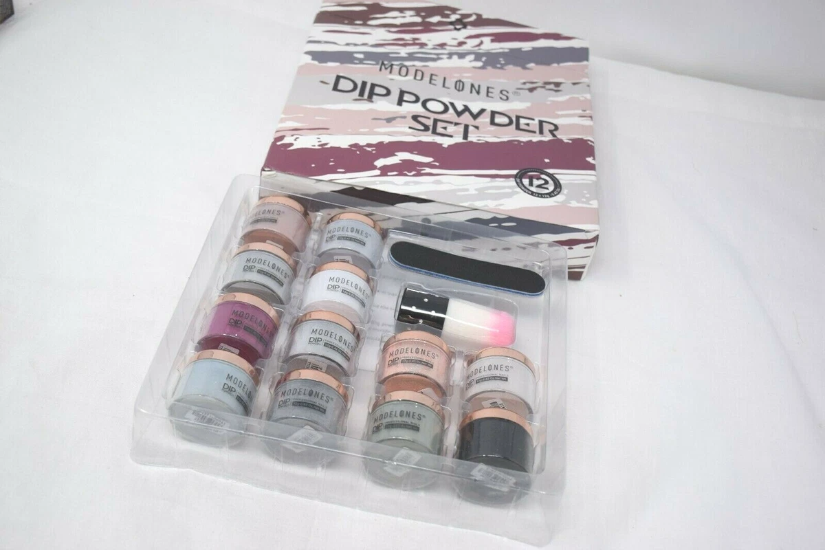 Modelones Acrylic Powder 12 Color Winters Set Professional Polym