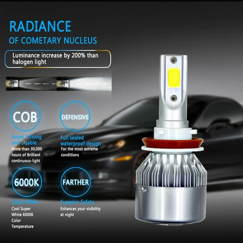for Toyota Tacoma 2016 2017 2018 2019 - 6x 6000K LED Headlight + Fog Light Bulbs - Picture 10 of 12
