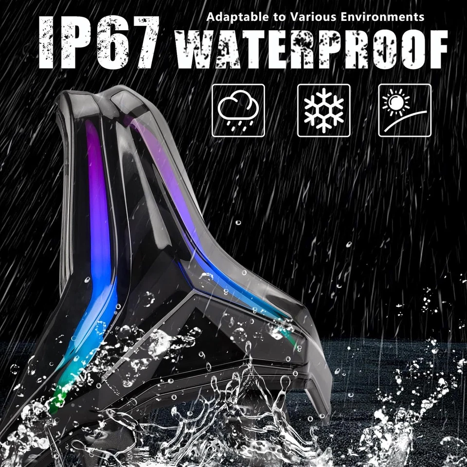 Luces traseras LED señales de giro para Kawasaki Ninja 400 Z400/Z1000/ZX-6R 2013-2024 Foto 3 de 4