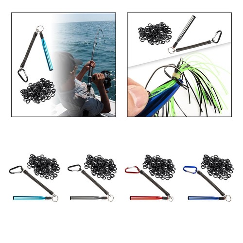 Outil De Montage Pour Appâts Souples Avec 100 Joints Toriques - Kit Pêche Pour Leurres Wacky Worm, Installation Facile - 6