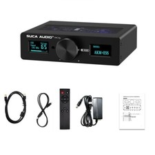 DAC-Q11 Dual-core Audio Decoder ESS9038 AK4493 Hifi DAC w/ 2 OLED for DSD256