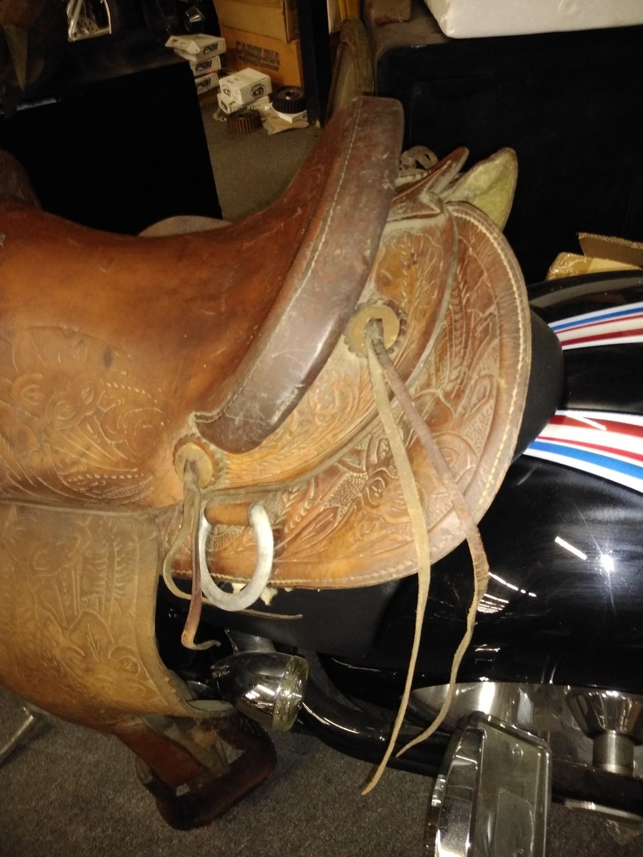 Vvikizy Selle de cheval occidentale Étriers d'Équitation Selle de