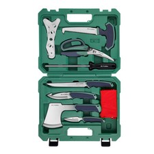 10PCS Hunting Field Dressing Kit Hunting Deer Knife Butcher Game Processing Kits