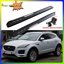 2PCS Side Steps Running Boards Fits For Jaguar E-PACE 2017-2024 Nerf Bars Pedals