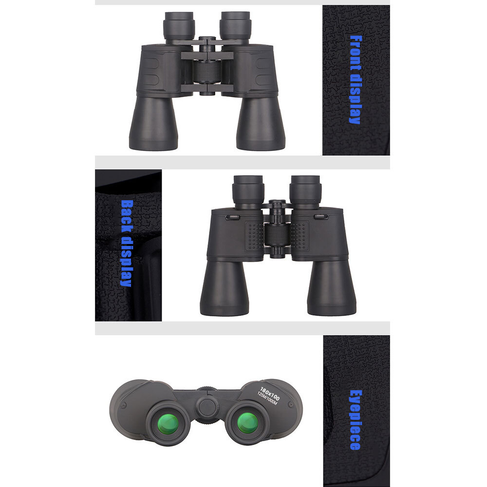 180x100 HD High Power Binoculars 1000M Telescope Military Powerful