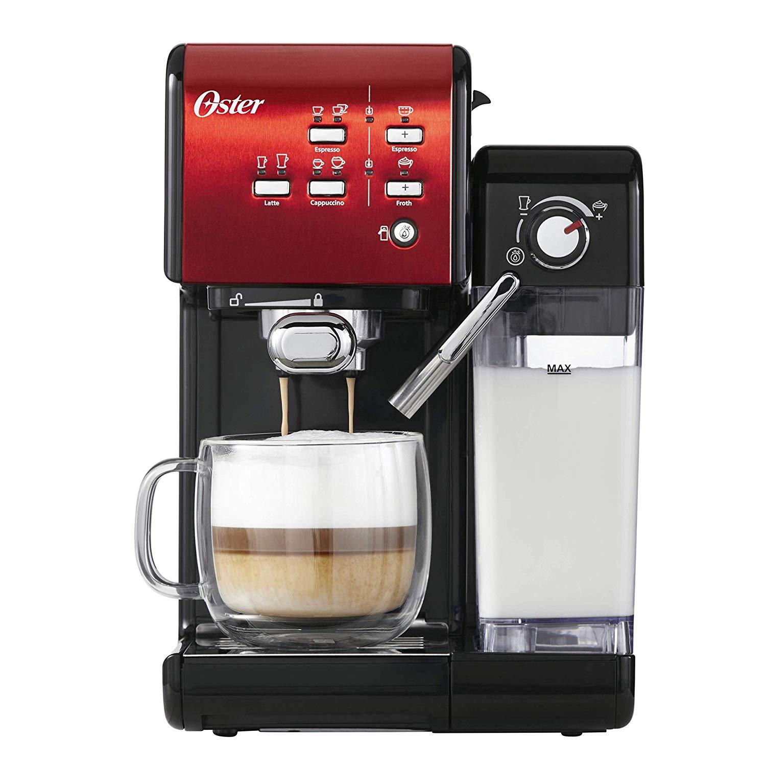 OSTER Cafetera Espreso Prima Latte II Bomba Italiana 19bar Depósito Agua y  Leche | eBay
