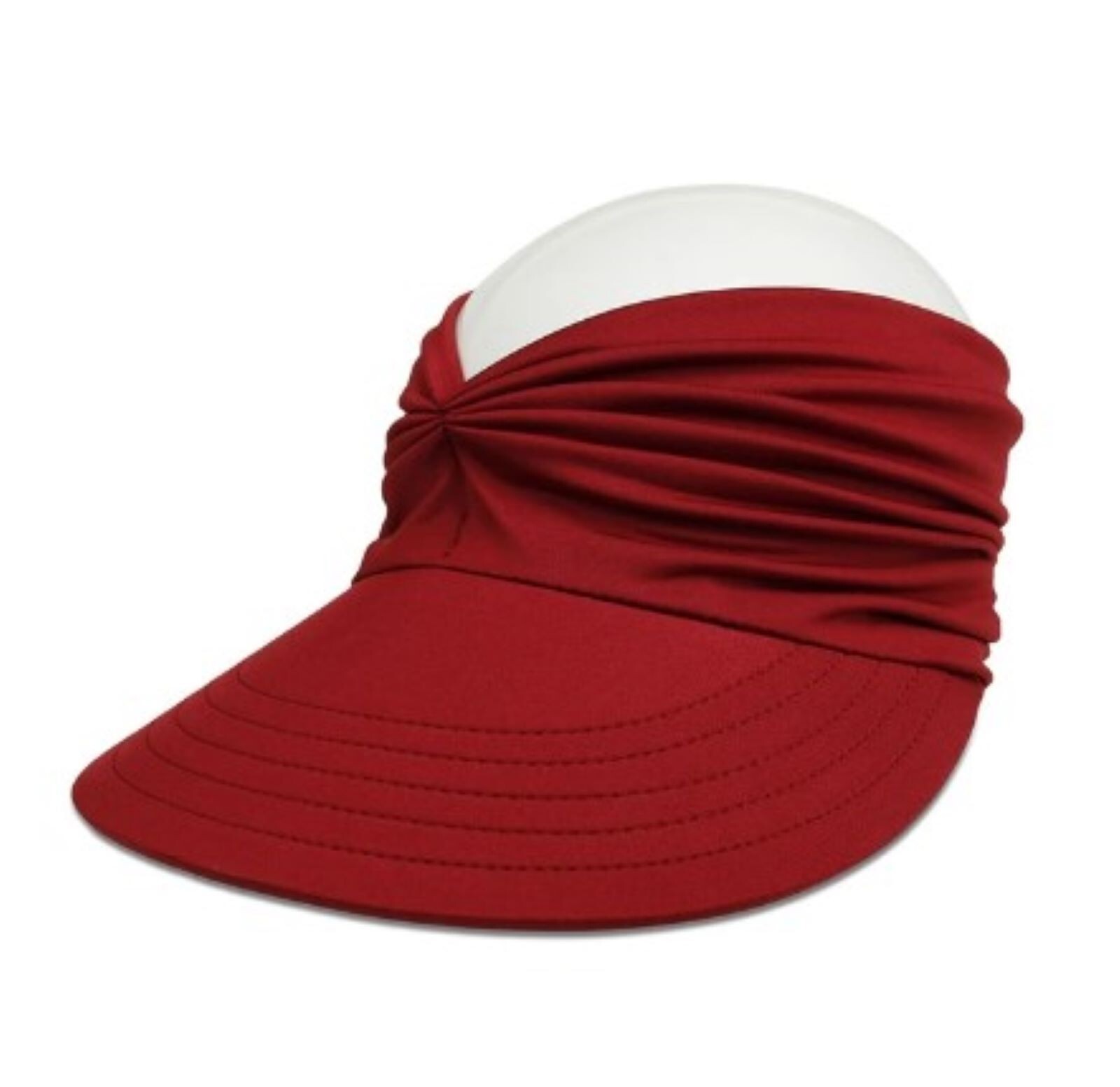 Women Sun Visor Hat Sports Wide Brim Stretchable Golf Beach Turban Ponytail Cap eBay