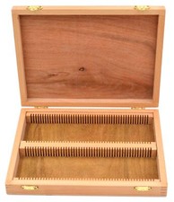 Wooden Slide Box for 100 Slides with Latches- Fits 75x25mm Slides