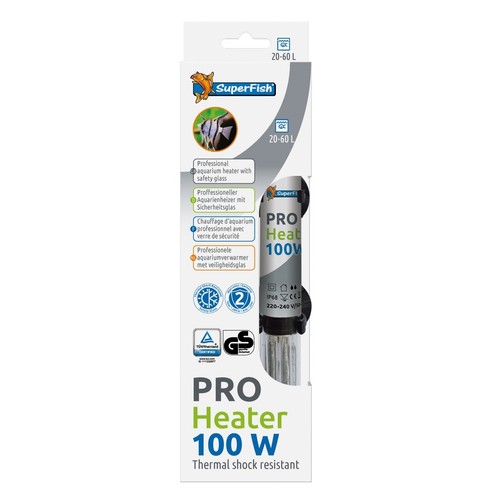 SuperFish PRO Aquarium Heater - Thermal Shock-Resistant Glass Thermostat / Cover - Picture 12 of 14