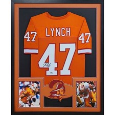 John Lynch Framed Signed TB Jersey Beckett Autographed Tampa Bay Buccaneers