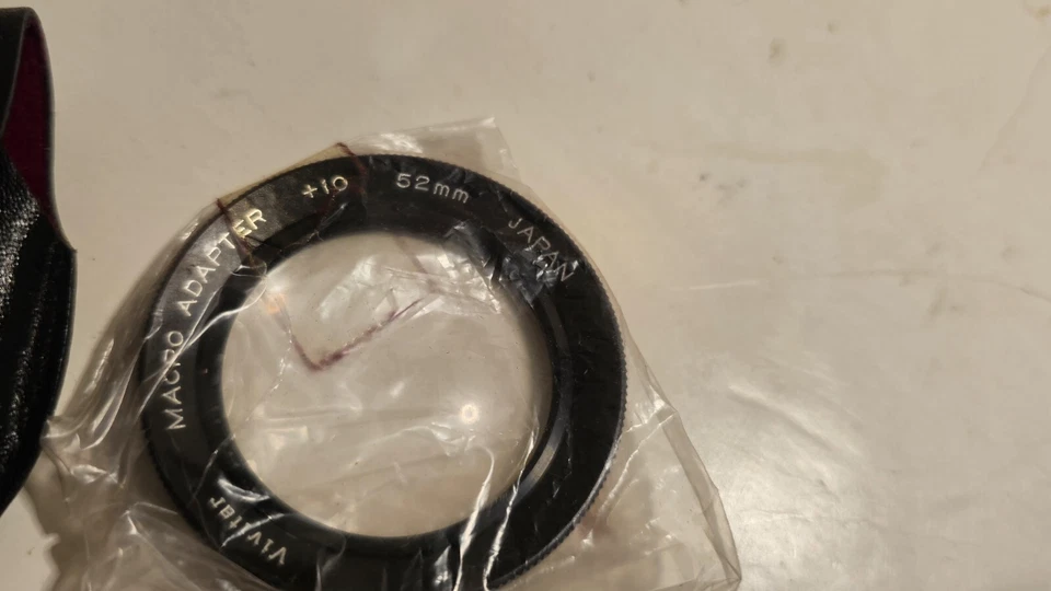 Vivitar 52mm Macro Adapter in case +10 in close up 10x magnification - Image 2 of 2