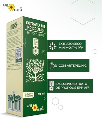 Kit of 3 ApisFlora Green Propolis - FAST SHIP - 3 Bottles