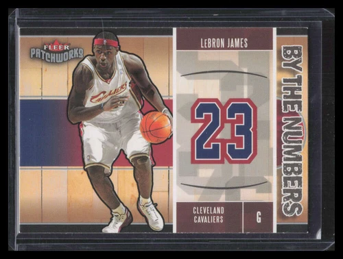 2003-04 Fleer Patchworks By The Numbers 12 LeBron James Rookie