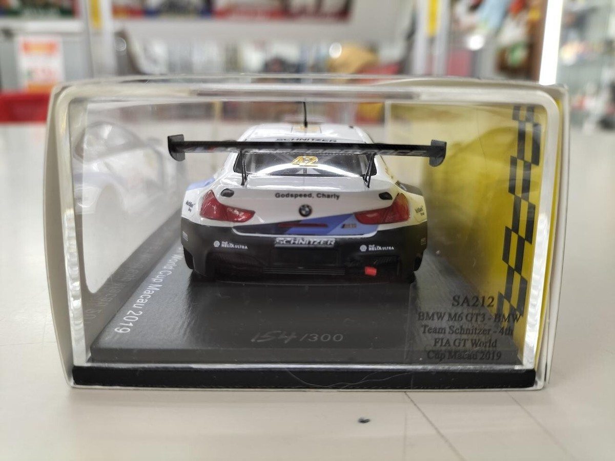 1/43 Spark BMW M6 GT3 Schnitzer 4th FIA GT World Macau 2019 1/43 Spark BMW M6 GT3 Schnitzer 4th FIA GT World Macau 2019