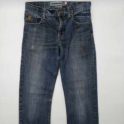 Quiksilver Regular Fit W28 L28 blau Herren Designer Denim Jeans Vintage Hose Men