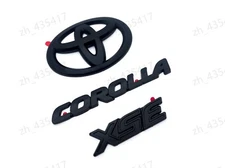 Hatchback Only Matte Blackout OVERLAY EMBLEM Fit 2019 - 2024 TOYOTA COROLLA XSE
