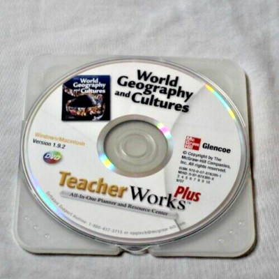 McGraw Hill/Glencoe World Geography & Cultures Teacher Works Plus CD