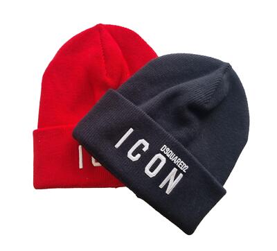 DSQUARED2 Mütze Mütze Wollmütze ICON M063 - M818 rot oder schwarz
