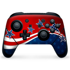 Nintendo Switch Pro Controller Skin Decal Vinyl Wrap - America Stars Stripes
