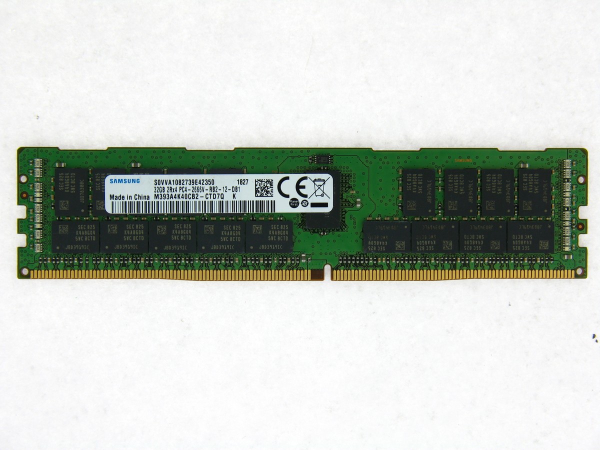 Samsung PC4 32GB メモリ M393A4K40CB2-CTD7K M393A4K40CB2-CTD Samsung 32GB DDR4 2666V Rdimm 2Rx4 CL19 PC4