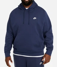 NWT Nike Men's Big & Tall Sportswear Hoodie Sweatshirt Navy Blue 3XLT