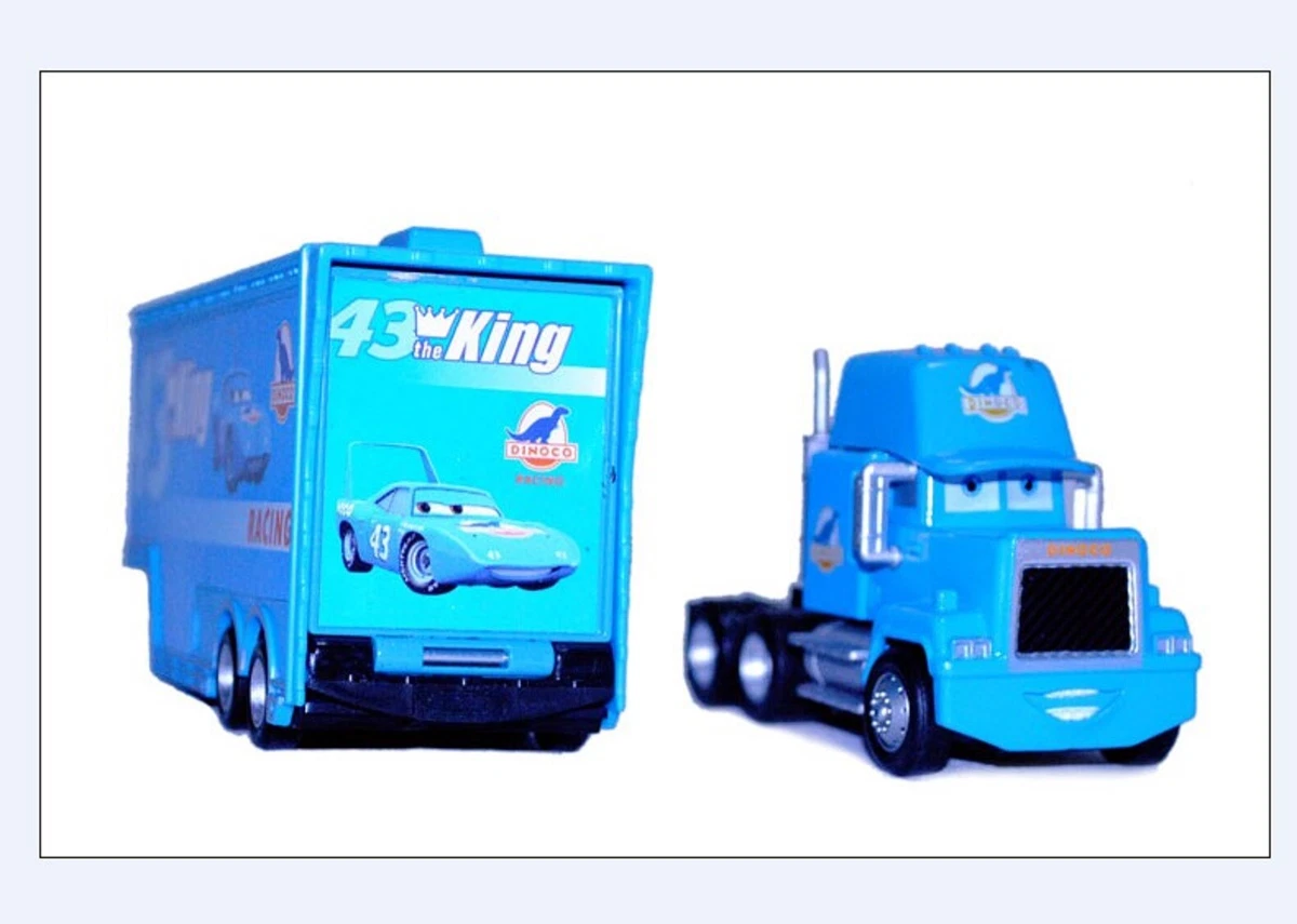 Disney Pixar Cars movie 43 King Racer s Hauler Truck Trailer Toy