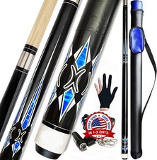 Palos De Tacos De Billar Profesionales De Arce Canadiense De 58", 21 Onzas Verde