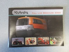 Kubota 2003 Full Line Sales Brochure 64? Page Pocket Size