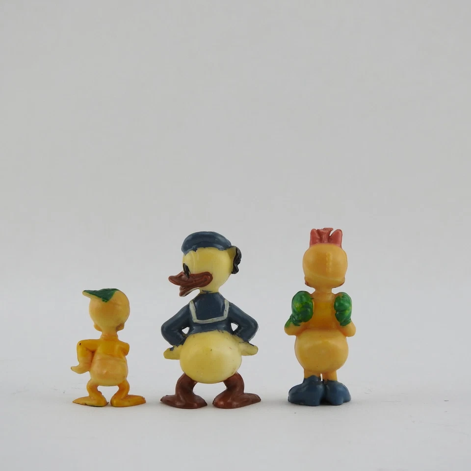 Figura de plástico de colección años 60 Walt Disney MARX Disneykins Donald Daisy Duck Loui Foto 2 de 4