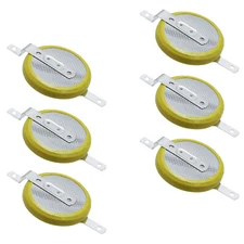 6x  CR-2032/F2N 3V Lithium Coin Battery SMD (SMT) Tabs PC CMOS Board