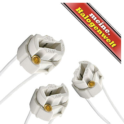 15x Fassung G9 230V | Sockel für Halogen-Leuchtmittel Halogen-Strahler LED-Lampe