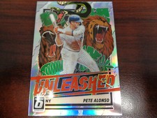 2021 Optic Unleashed Pete Alonso #UNL4 Silver Prizm Insert-METS