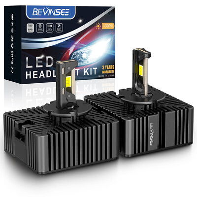 D5S LED Headlight Bulbs HID Replace for GMC Sierra 1500 2500 3500 HD 2016-2020