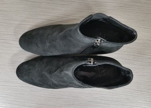 Aquatalia Faylynn Weatherproof Suede Bootie, Black, Womens Size 5 M - Picture 8 of 10
