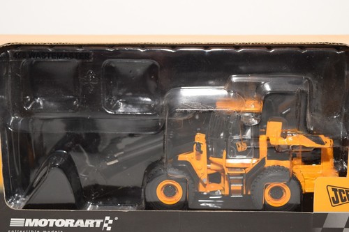 B4 1:50 MOTORART 13366 JCB PALA ESCAVATORE PALA GOMMATA SNOW MIB 2 - Foto 2 di 11