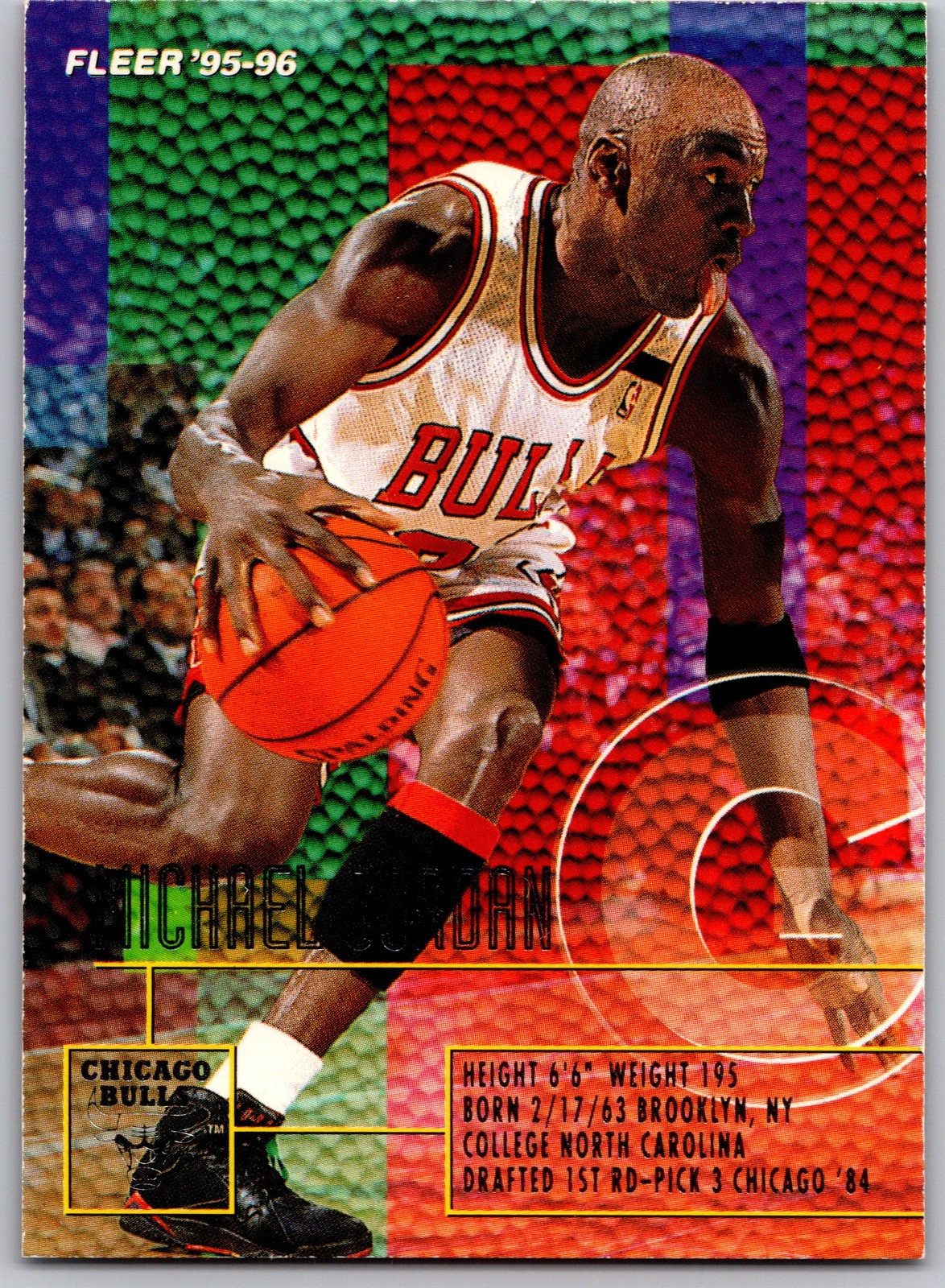 1995 Fleer Michael Jordan #22 Chicago Bulls Basketball Card