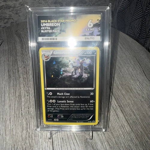 2016 Pokémon Black Star Promo Umbreon XY96 (Blister Pack Promo) Graded ACE 6