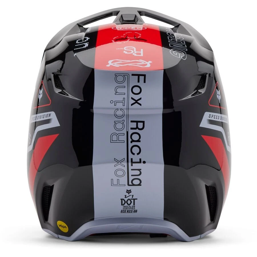 Casco Fox Racing 2025 V1 con MIPS - Especificaciones de carrera Foto 3 de 4