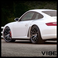 19 Ruger Mesh Forged Black Concave Wheels Rims Fits Porsche 997 911 Carrera S