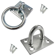 Security Ring and Staple Door Gate Hardware Strong Locking Set