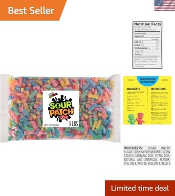 5 lb Assorted Chewy Gummy Candies - Perfect for Holidays & Movie Nights