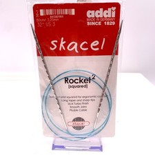 Addi ROCKET 2 SQUARED 32" fixed squared knitting needles- CHOOSE YOUR SIZE